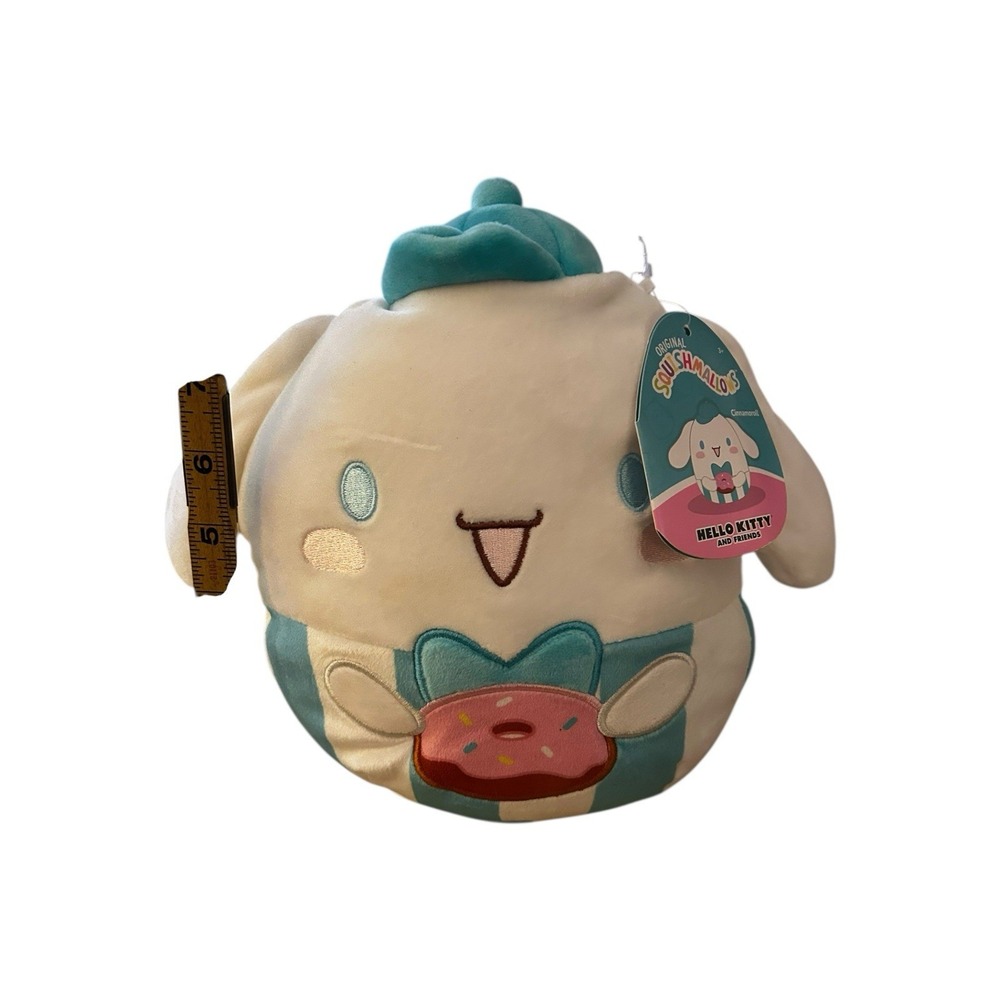 Cinnamoroll X Squishmallows Plush 8" Donut Shop Sanrio 2024 Jazwares Kawaii - Picture 9 of 9